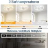 ZMH LED Deckenventilator Mit Beleuchtung Modern 36W Produktbild-Vorschau 3