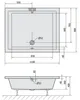 Polysan DEEP Rechteck-Duschwanne 110x90x26cm, tief, weiß Produktbild-Vorschau 8