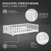 ML-Design Kinderbett 80x160 cm Weiß Bodenbett für Kinder Produktbild-Vorschau 4