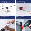 Schiebetür Dusche 150x185cm Duschwand Nischentür Produktbild-Vorschau 4