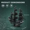3D puzzle Pirtsk lo Queen Anne's Revenge XL Náhled obrázku produktu 7