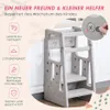 HOMCOM Učiaca sa veža, detská stolička, Montessori učiaca Náhľad obrázku produktu 4