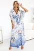 Numoco Maxikleid für Frauen Quedulfus azurblau One size Produktbild-Vorschau 1