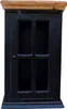 SIT Möbel Hängeschrank | 1 Tür | Mango + MDF | schwarz mit Produktbild-Vorschau 1