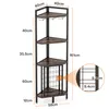 A diagram showing the dimensions of a corner shelf unit. Náhľad obrázku produktu