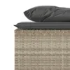 3-tlg. Garten-Essgruppe mit Kissen Hellgrau Poly Rattan Produktbild-Vorschau 7