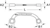 KS Tools ‎518.0852, Chrom-Vanadium-Stahl, Chrom, 10x12 mm, Produktbild-Vorschau 2