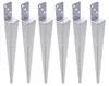 Set Pfostenträger 60x600 mm Einschlaghülse L-Form Produktbild-Vorschau 1
