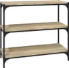 vidaXL Regál Sonoma Dub 80x33x70,5 cm odvozený výrobek ze Náhled obrázku produktu 1
