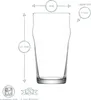 LAV Noniq Pint-Biergläser – 570 ml – transparent – ​​6 Produktbild-Vorschau 3