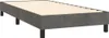 vidaXL Boxspringbett mit Matratze Dunkelgrau 90x190 cm Samt Produktbild-Vorschau 3