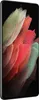 A side view of a black Samsung Galaxy S21 Ultra smartphone with a colorful abstract wallpaper on its screen. Anteprima dell’immagine prodotto