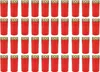 40 x Grablicht Brenner Nr.3 rot mit Golddeckel Produktbild-Vorschau 1