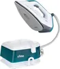 A steam iron and its base unit displayed against a white background. Produktbild-Vorschau