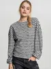 Urban Classics Ladies Oversize Stripe Pullover black/white Náhled obrázku produktu 11