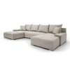 FurMeb24 ECKSOFA LAVANO U-form 348 x 188 cm CREMEFARBEN - Produktbild-Vorschau 2
