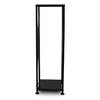 A black metal firewood rack is shown against a white background. Produktbild-Vorschau