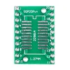 A top-down view of a green circuit board breakout adapter with numbered pins and text labels. Produktbild-Vorschau