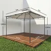 Pavillon 3x3m Wasserabweisend Stabil Winterfest Produktbild-Vorschau 5