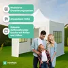 VONROC Pavillon 3x3m wasserdicht stabil - Partyzelt EasyUp Produktbild-Vorschau 5