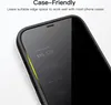 A close-up of a smartphone screen protector, highlighting its case-friendly design. Produktbild-Vorschau