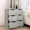 vidaXL Credenze 2 pz. Grigio cemento 30x30x70 cm Materiale Anteprima dell’immagine prodotto 3