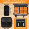 2 Stück Waffeleinsatz Airfryer Waffelform Zubehör Produktbild-Vorschau 2