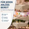 Leinen Tischdecke 110x160 cm eckig champagner Produktbild-Vorschau 4