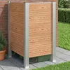 vidaXL Mülltonnenzaun Braun 85 x 85 x 115 cm Aluminium und Produktbild-Vorschau 2