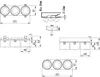 Technical drawings and dimensions of a ceiling light fixture. Produktbild-Vorschau