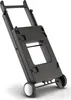 A black foldable grill stand shown from a diagonal angle against a white background. Náhľad obrázku produktu