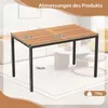 KOMFOTTEU 4-teiliges Gartenmöbel Set aus Akazienholz & Produktbild-Vorschau 8