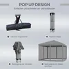 Outsunny Faltpavillon Pavillon Faltzelt Garten mit Produktbild-Vorschau 5