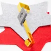 Wieszak na wianek metalowy złoty 30 cm Podgląd zdjęcia produktu 2