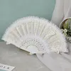 INF Eleganter weißer Spitzen-Tanzfächer Foto-Requisite & Produktbild-Vorschau 6