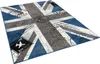 Teppich Trendline Union Jack Blau Grau, Größe:185x270 cm Produktbild-Vorschau 2
