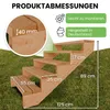 Terrassentreppe aus Lärche Treppe Stufen Wangentreppe Produktbild-Vorschau 3