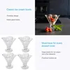 Intirilife set di 4 coppe per gelato in vetro - 12,2 x 11,2 Anteprima dell’immagine prodotto 3
