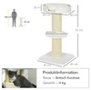 PawHut Katzenbaum klein 91cm Kratzbaum mit Katzenbett, Produktbild-Vorschau 3