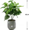 Künstliche Topfpflanze Philodendron 38 cm für Home Office Produktbild-Vorschau 5