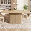 Eettafel met verborgen opbergruimte en een klapbare Productafbeelding-voorbeeld 4