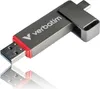 A Verbatim USB flash drive with both USB-A and USB-C connectors is shown against a white background. Náhľad obrázku produktu