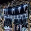 Salcar 10 meter, 80 LED-lichtketting, ijspegels, koelwit. Productafbeelding-voorbeeld 8