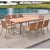 Teako Design Ausziehtisch Aviolo Edelstahl Teakholz 240-350 Produktbild-Vorschau 2