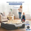 Lit orthopédique pour chien ELONEO, taille L - Gris Voir les images du produit 9