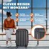 Monzana Valigia a Guscio Rigido M Trolley Lucchetto 4 Ruote Anteprima dell’immagine prodotto 3