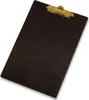 Clipboard drewniany ORZECH podkładka A4 ze ZŁOTYM klipsem Podgląd zdjęcia produktu 2