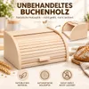 BAS Brotkasten aus Buchenholz Natur Groß  40 x 29 x 18 cm – Produktbild-Vorschau 7