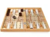 Luxus GeoWood Backgammon Tavla Intarsien Look XXL Produktbild-Vorschau 4