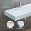 doporro Lavabo da Appoggio o Sospeso Rettangolare 120 cm in Anteprima dell’immagine prodotto 5